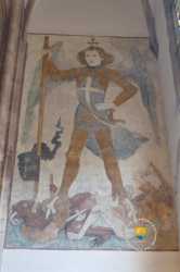 Saint Michel Terrassant Le Dragon Gothique Tardif