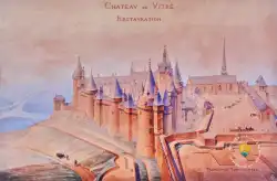 Chateau De Vitre 1870