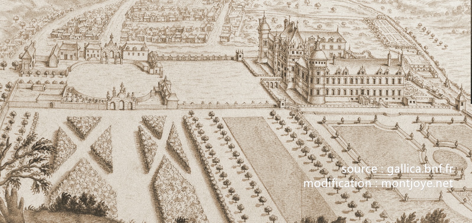 Château de Valençay gravure de 1705