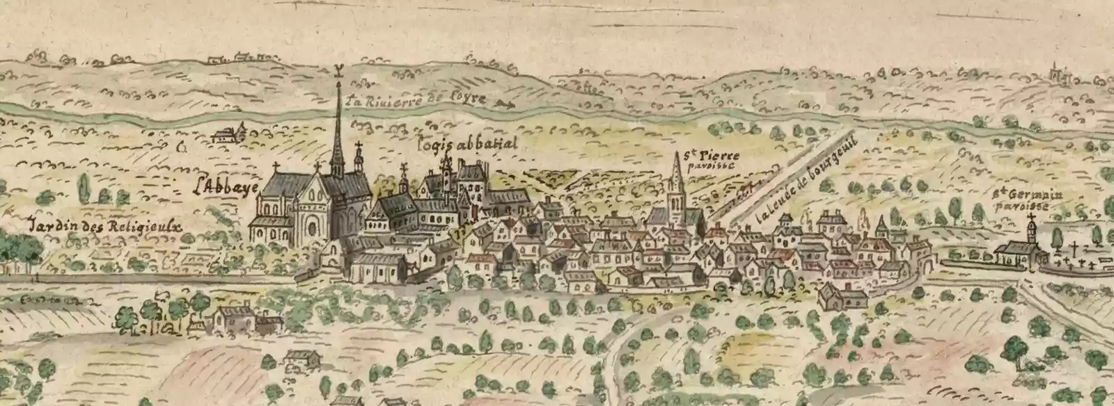 abbaye de bourgeuil ville saint pierre saint germain paroisse bourdan dt