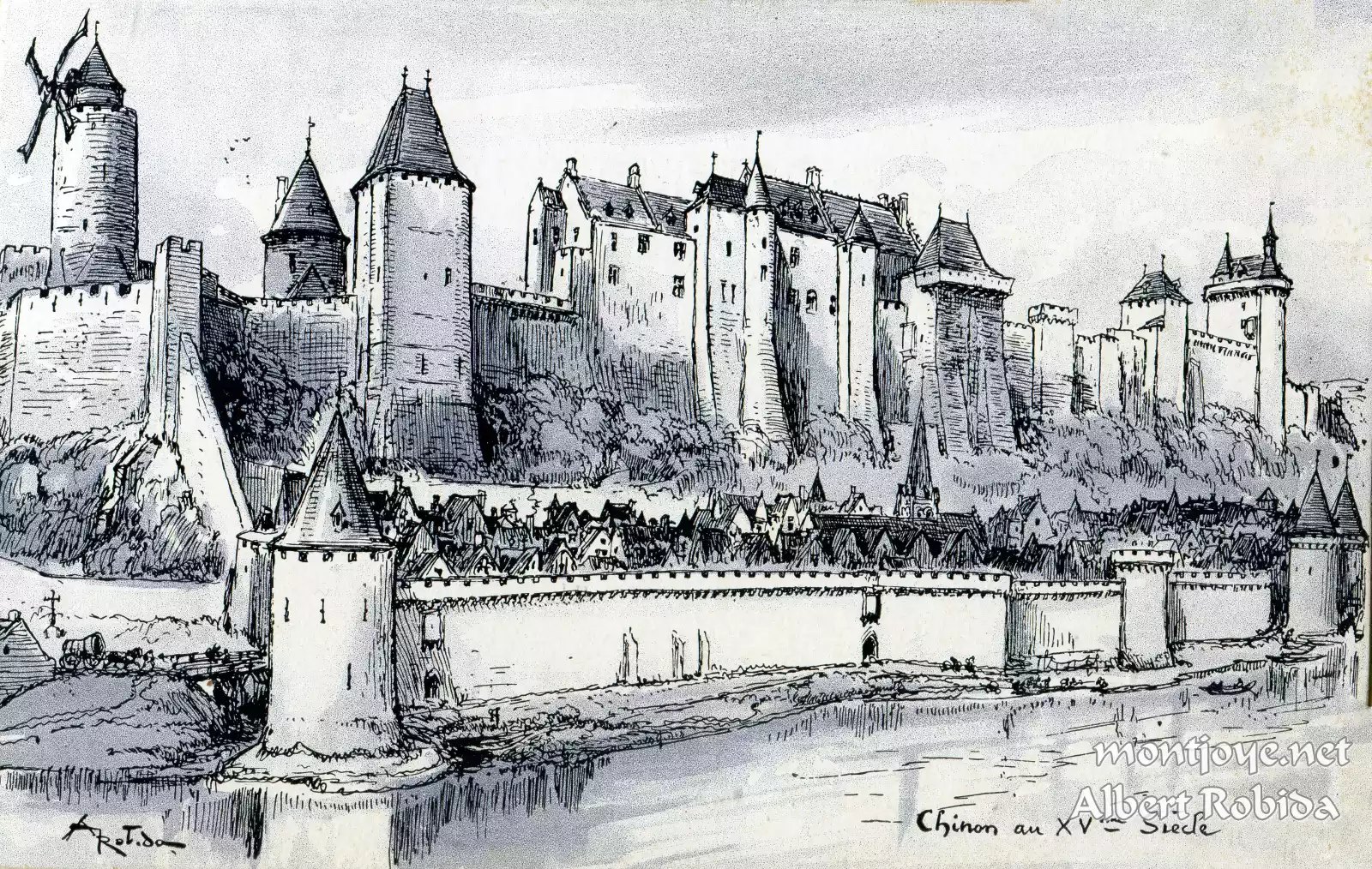 chateau de chinon XVe Moyen Age