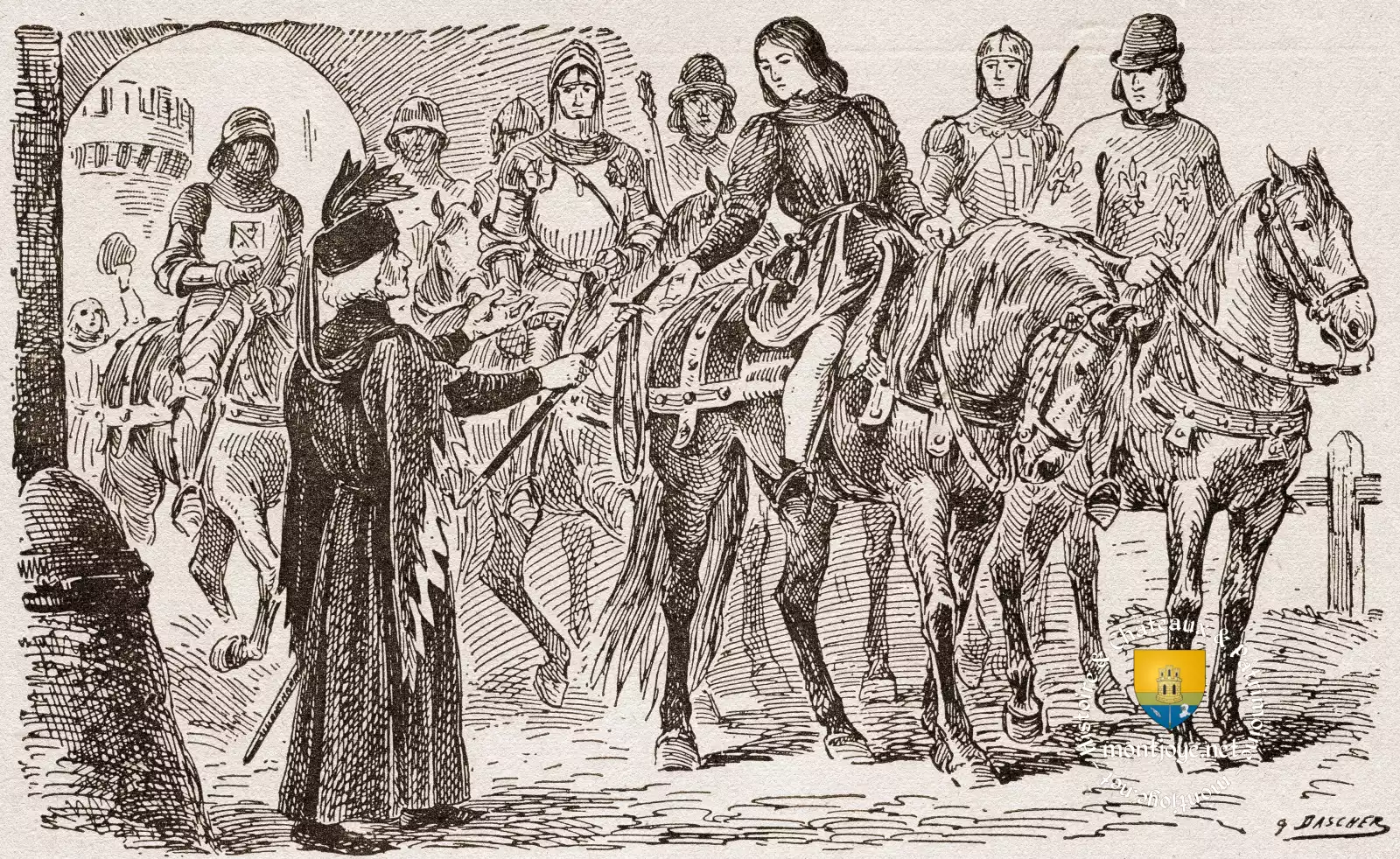 jeanne darc part de vaucouleurs vers le roi a chinon