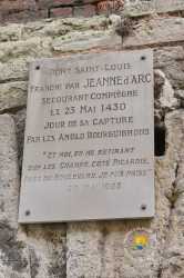 Plaque Jeanne Darc Pont Saint Louis