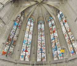 Choeur Eglise Vitrail XVIe Sainte Chapelle