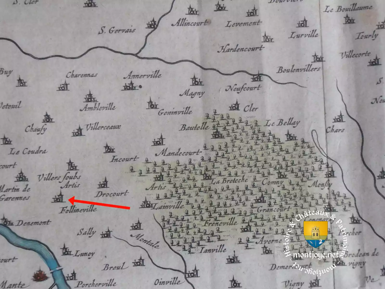 Vexin Francais Carte Arthies Vexin Francais Carte Arthies