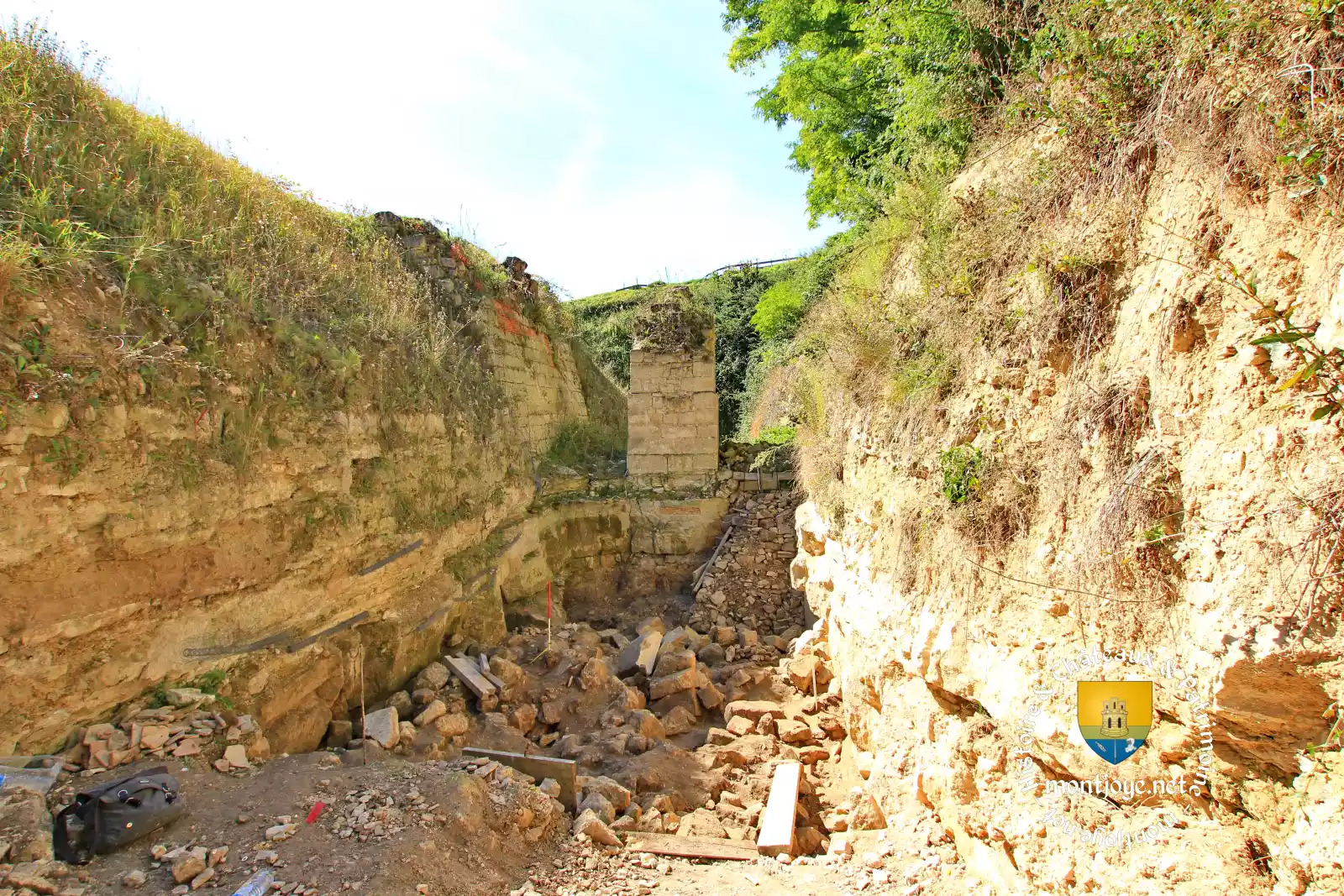 fosse pillier pont levis