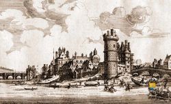1666 Palais Ducal De Nevers Tour De Nesle Gravure