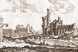 1666 Tour De Nesle Louvre Paris France Gravure