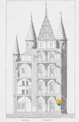 Grosse Tour Petite Tour Coupe Transversale Donjon Du Temple