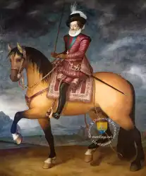 Henri IV Portrait Equestre De Guillaume Heaulme Chateau De Pau