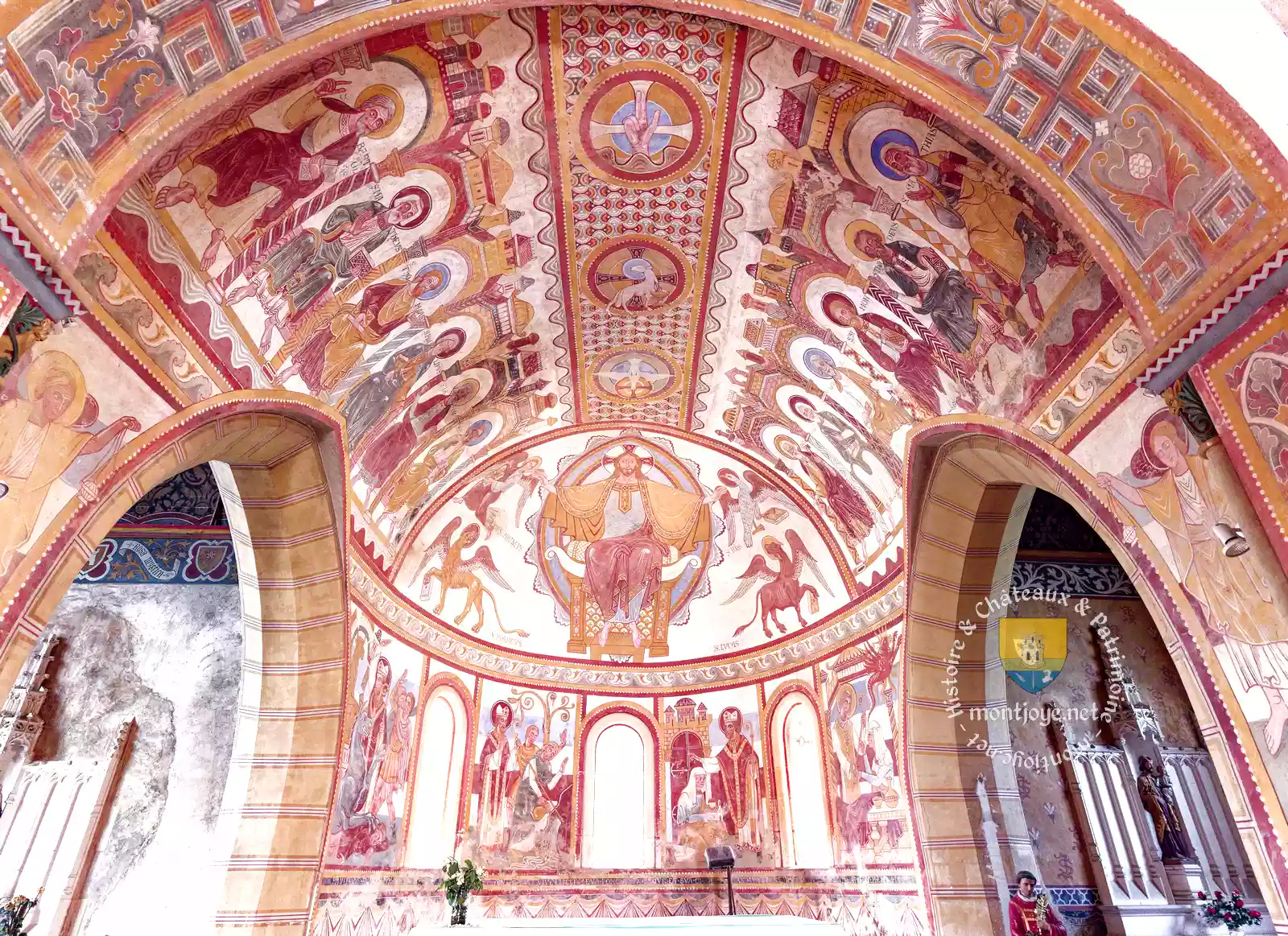 Fresques XIXe Cul Four Eglise Romane