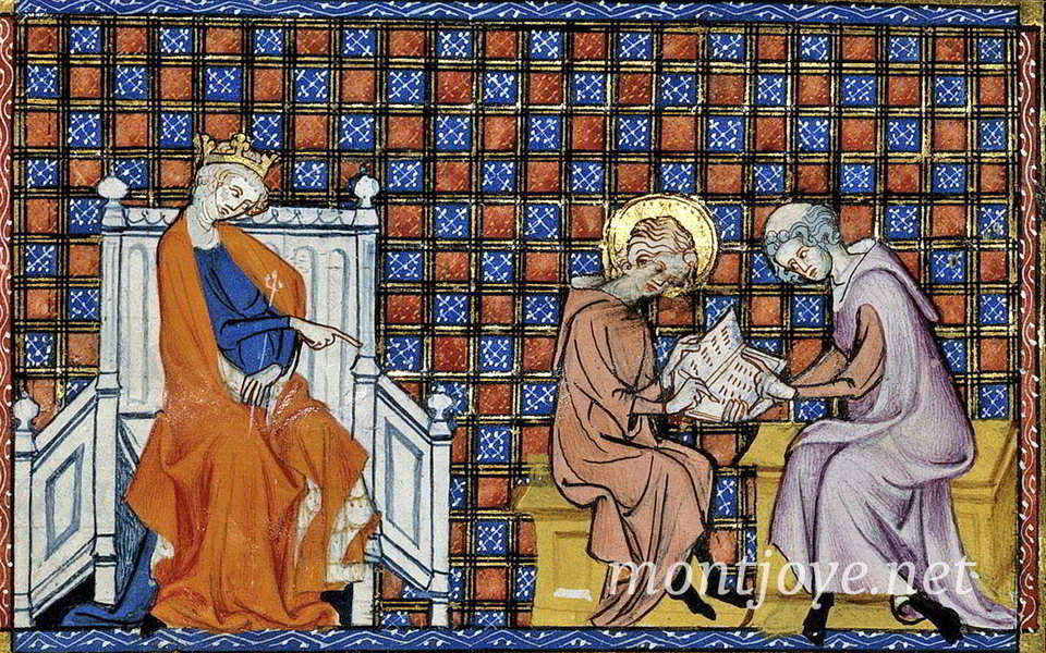 Louis IX apprenant à Lire, Vie de Saint-Louis , Saint-Pathus Louis IX Apprenant Lire