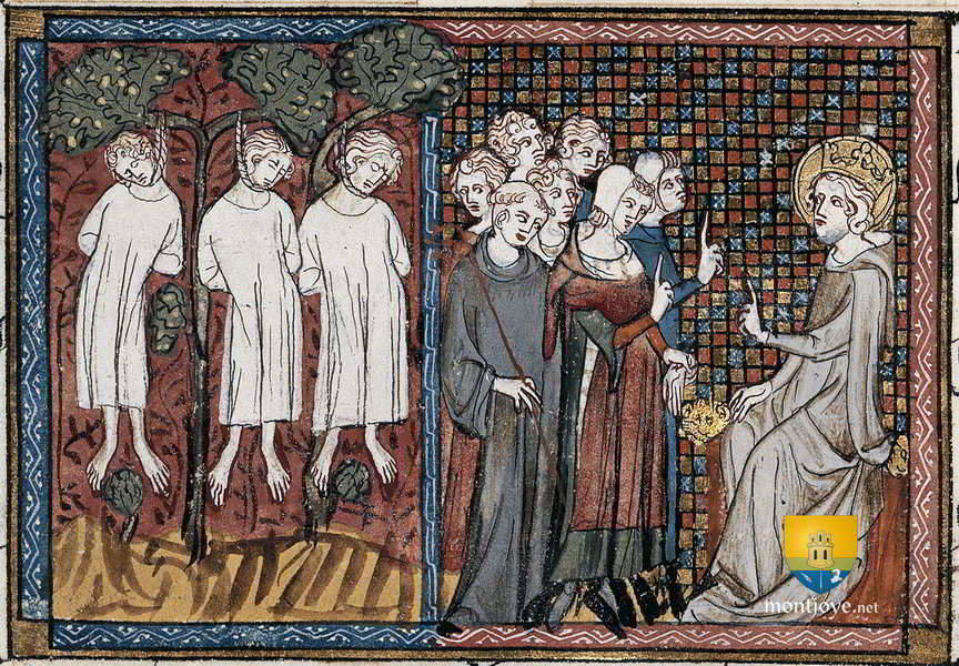 Louis IX rendant justice, Vie de Saint-Louis , Saint-Pathus Saint Louis Rendant Justice