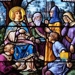 Saint Louis Vincennes Rendant Justice Chene