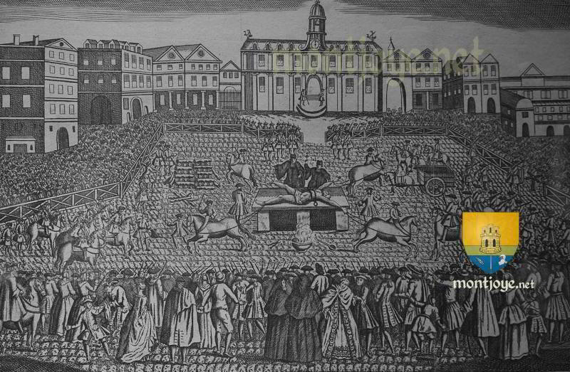 Robert Francois Damien Execution 28 Mars 1757 Place De Greve 1