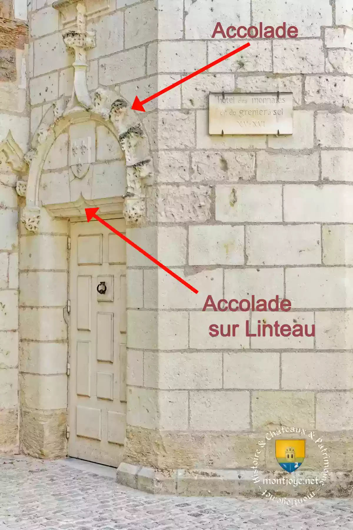 accolade porte XVe XVIe siecle