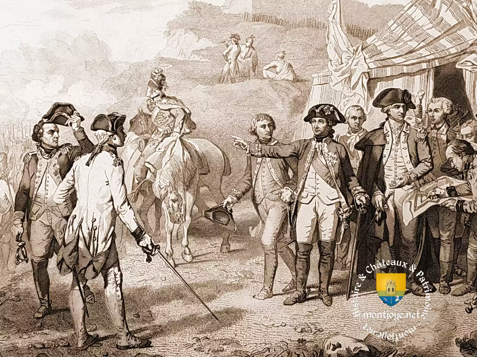 York Town Rochambeau Washington La Fayette de Grasse