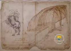 Etude Bataille Anghiari Systeme Enceinte 1503 1504 Leonard Vinci 0003