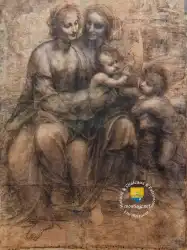 Saint Anne Vierge Enfant Jesus Saint Jean Baptiste Leonard De Vinci P1012680 DxO 