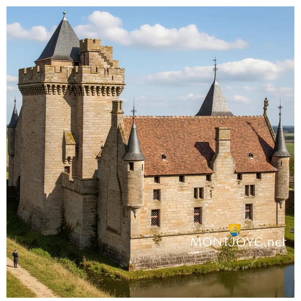 chateau de Xaintrailles Lot et Garonne Dessin 3D