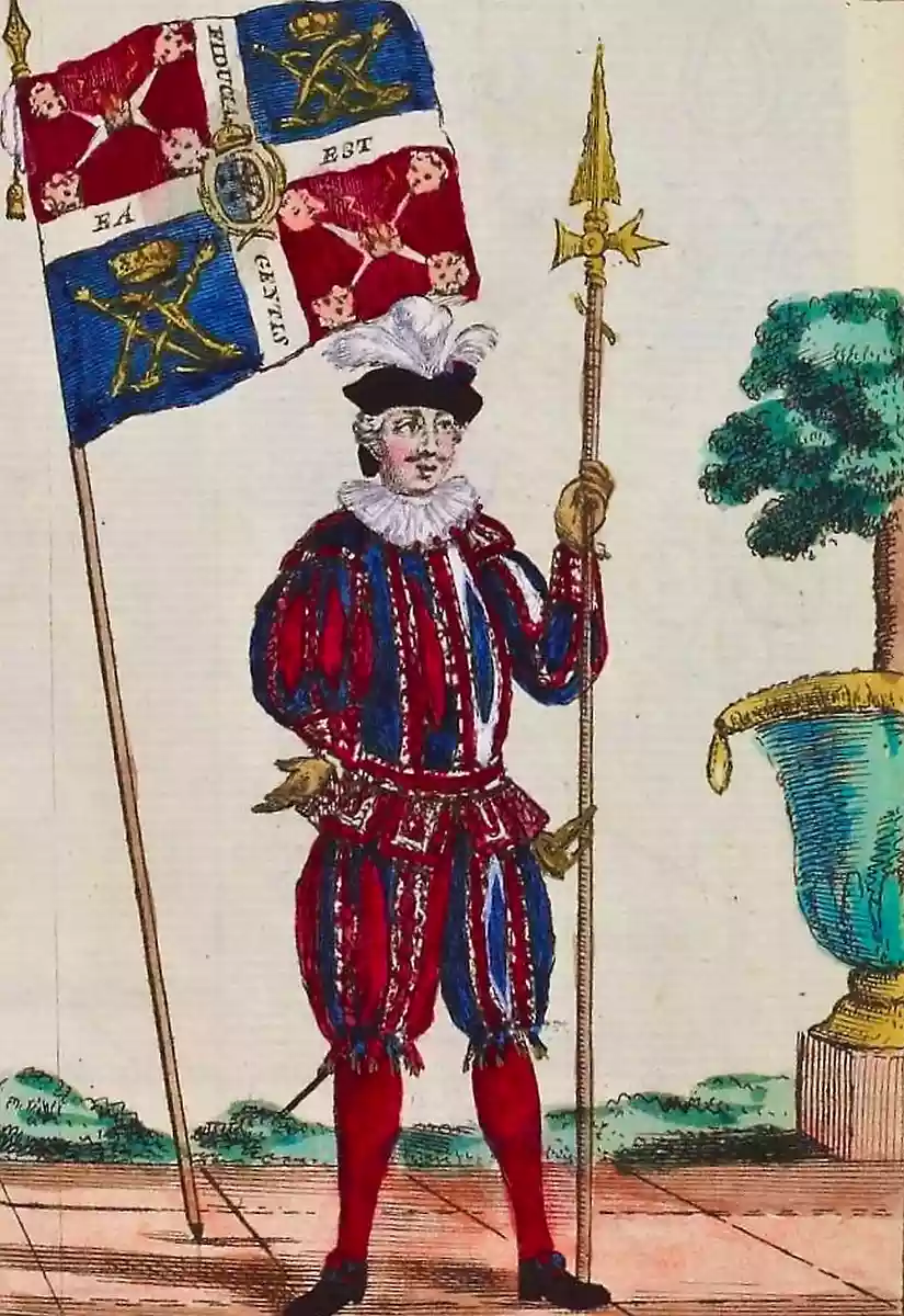 Cent Suisses Garde Suisse 1481 par Montigny Claude Antoine