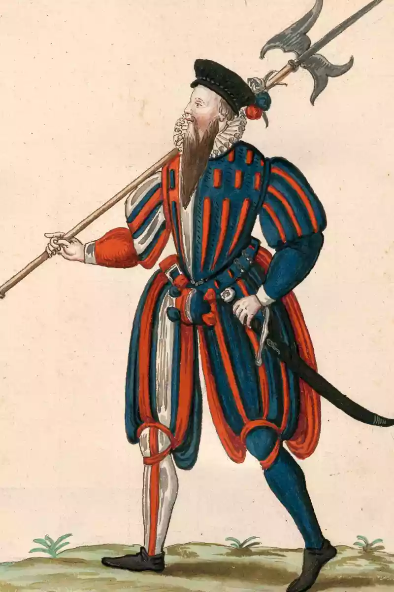 garde suisse gaigniere 1586