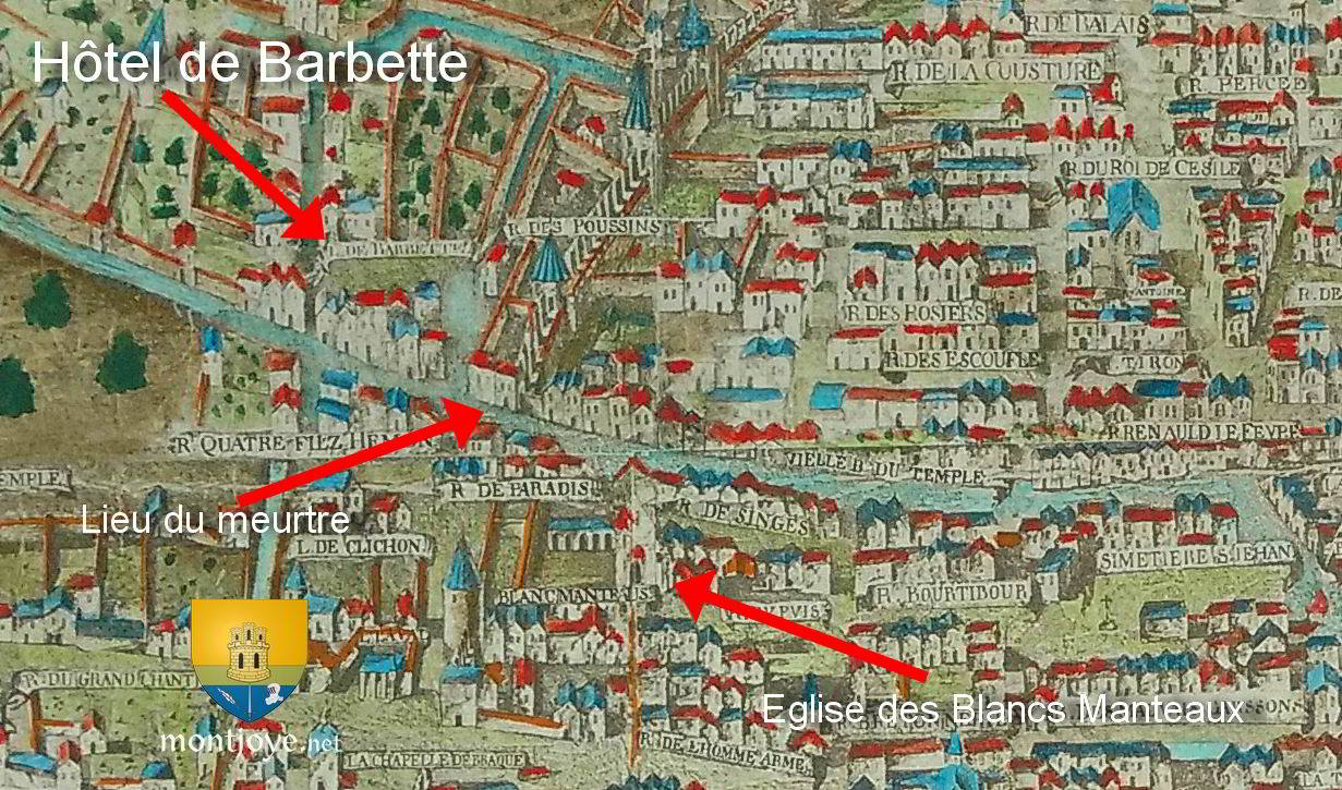 paris plan XVIe assassinat Louis d'Orleans paris plan XVIe assassinat louis orleans