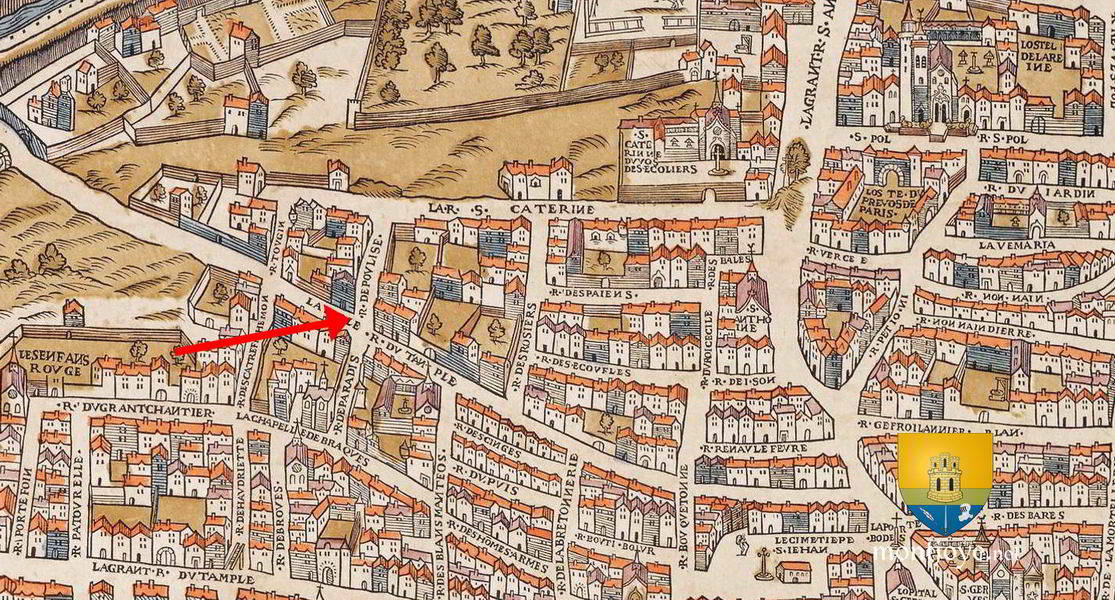 Lieu de l'Assassinat de Louis d'Orléans