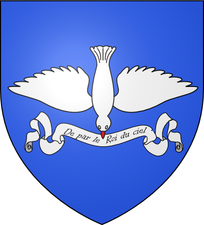 De par le roi du ciel, premier blason de Jeanne d'Arc sur son étendard