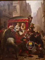 Assassinat Henri IV 1610 Peinture De Gustave Housez En 1860