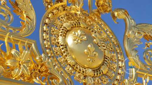 Blason fleur de lys roi de France, Versailles