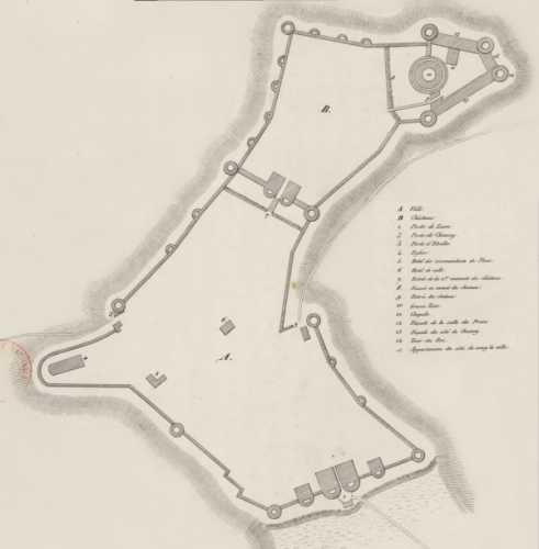 Plan du château de Coucy