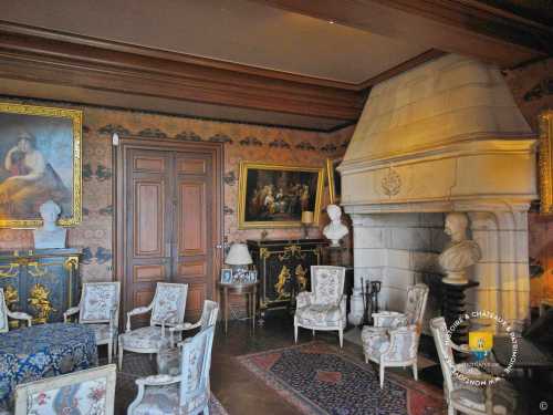Petit Salon, Chateau de Montrésor, intérieur