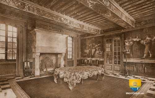 Salle à manger du château de Grosbois, carte postale