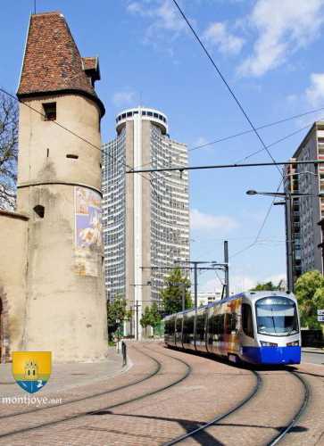 tour Bollwerk, tour de l&#039;Europe et Tramway à Mulhouse