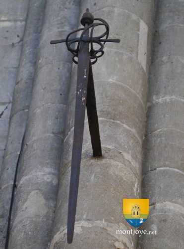 Epee de Jean sans Peur, pont de Montereau, aujourd&#039;hui dans l&#039;église Notre Dame de Montereau