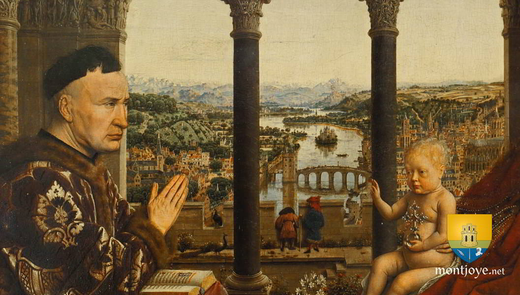 Chancelier Rolin Pont Mathilde Rouen 1441 Jan Van Eyck